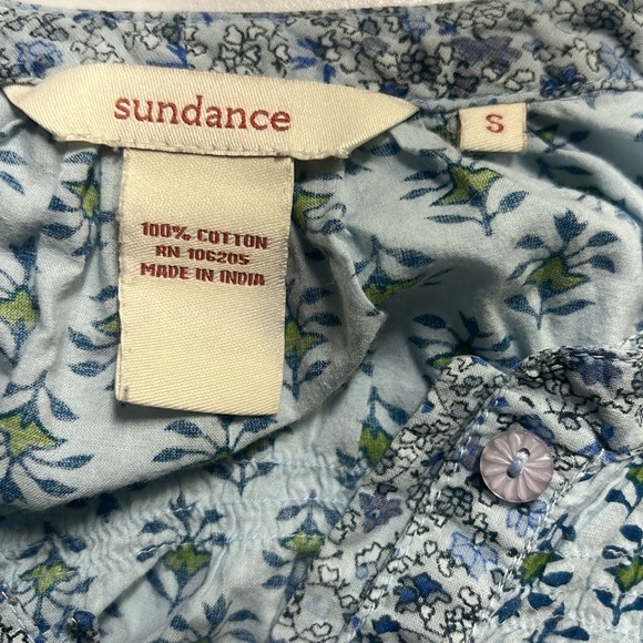 Sundance Floral Cotton Blouse - Picture 4 of 4